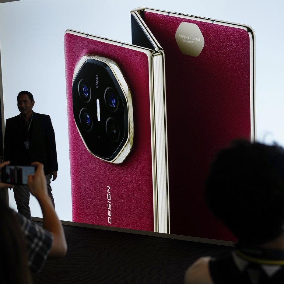 Huawei's tri-foldable phone hits global markets in a show of defiance amid US curbs